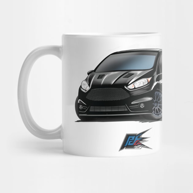 ford fiesta st black by naquash